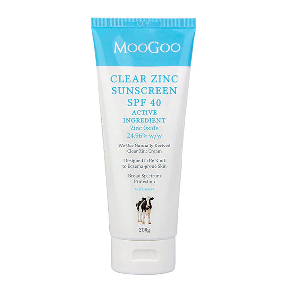 Moogoo Clear Zinc Sunscreen Spf40 200g