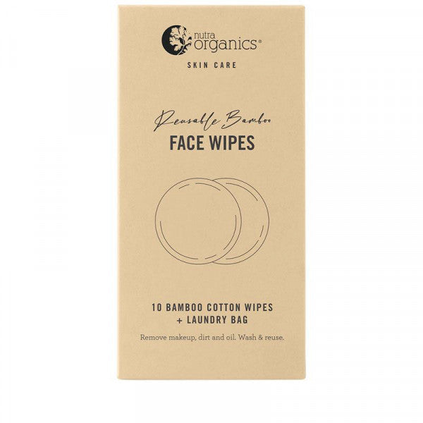 Nutra Organics Reusable Bamboo Face Wipes