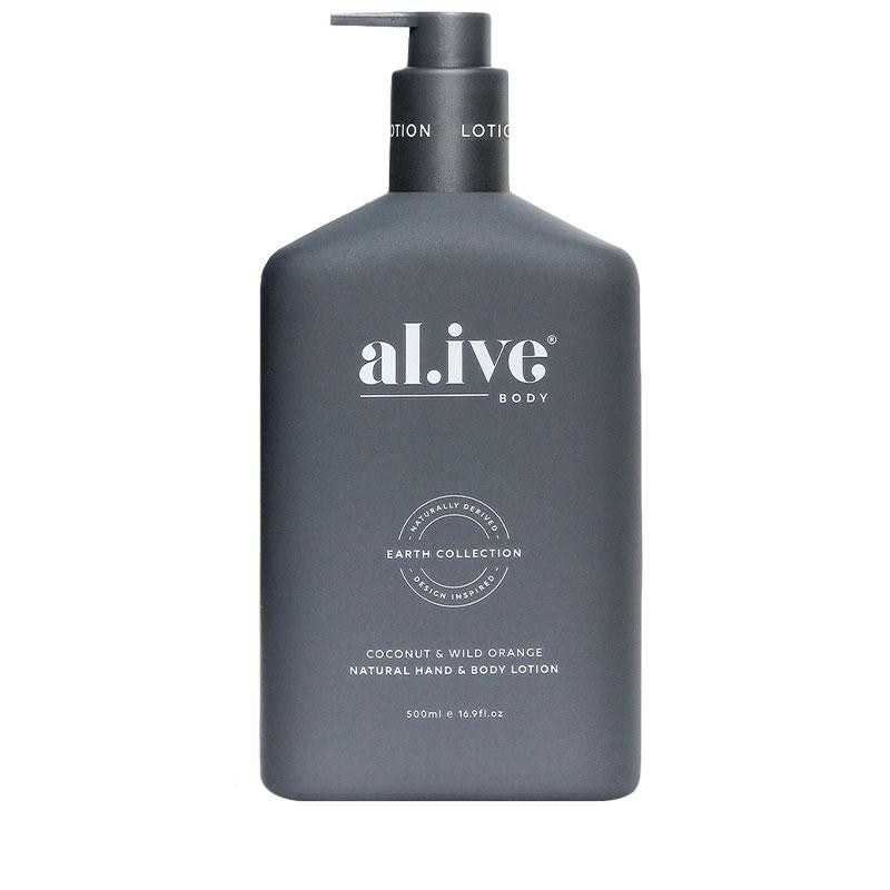 Alive Body Hand &amp; Body Lotion - Coconut &amp; Wild Orange 500ml