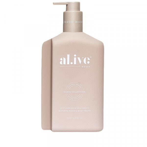 Alive Body Hand & Body Wash - Applewood & Goji Berry 500ml