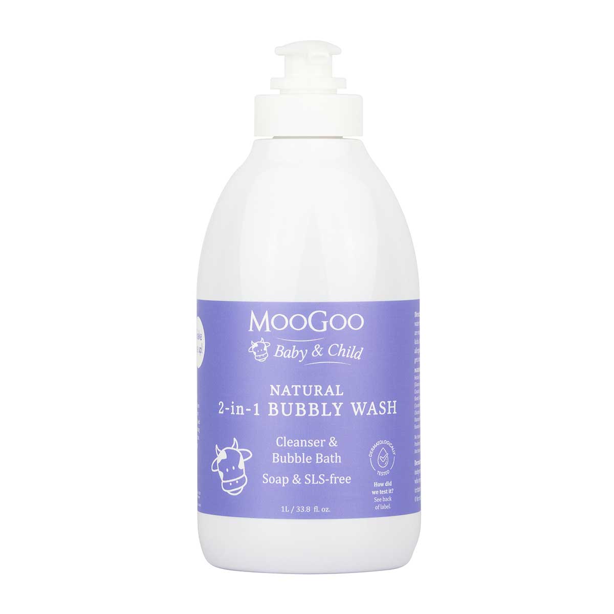 Moogoo 2-In-1 Bubbly Wash 1L