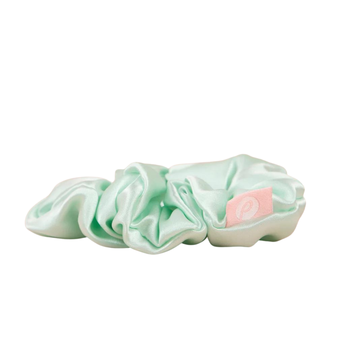 Petite Skin Co Mulberry Silk Scrunchie - Mint