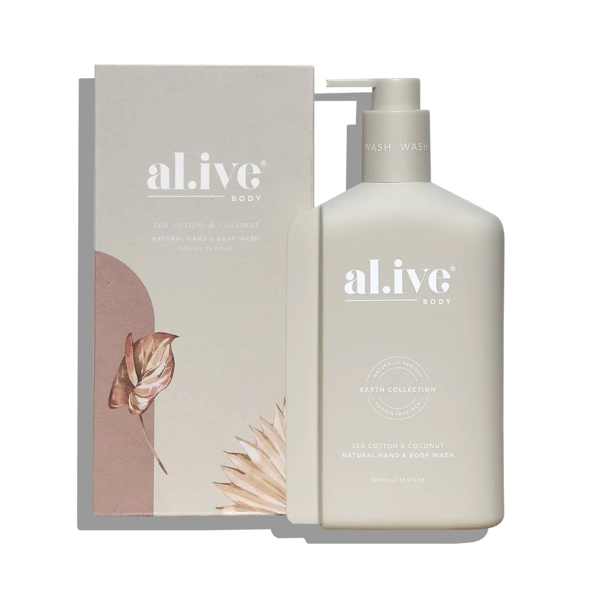 Alive Body Hand &amp; Body Wash - Sea Cotton &amp; Coconut 500ml