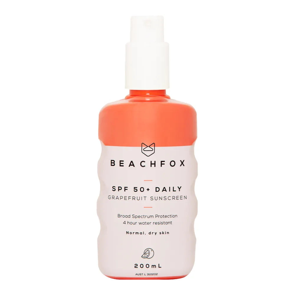 BeachFox SPF 50+ Daily Grapefruit Scented Sunscreen Spray 200ml